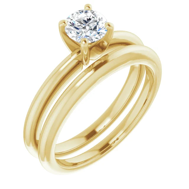 Round 1/2 CT Lab-Grown Diamond Classic Solitaire Ring