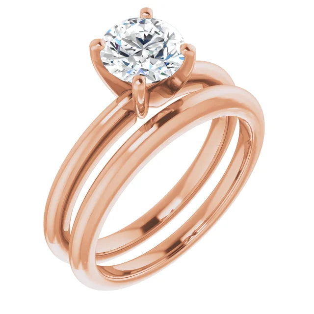 Round 1 CT Moissanite Classic Solitaire Ring