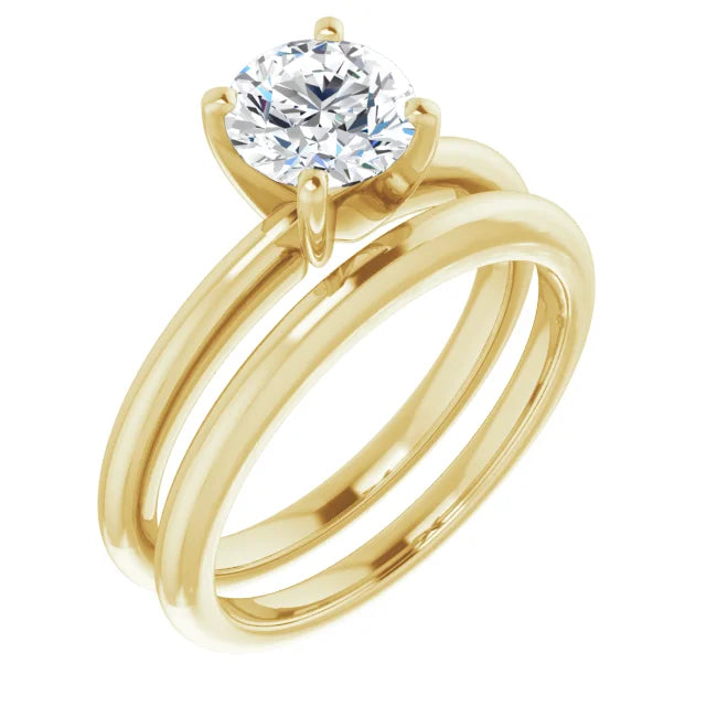 Round 1 CT Moissanite Classic Solitaire Ring