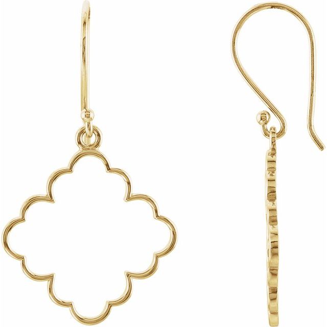 Quatrefoil Dangle Earrings