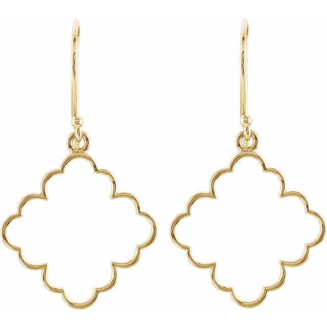 Quatrefoil Dangle Earrings