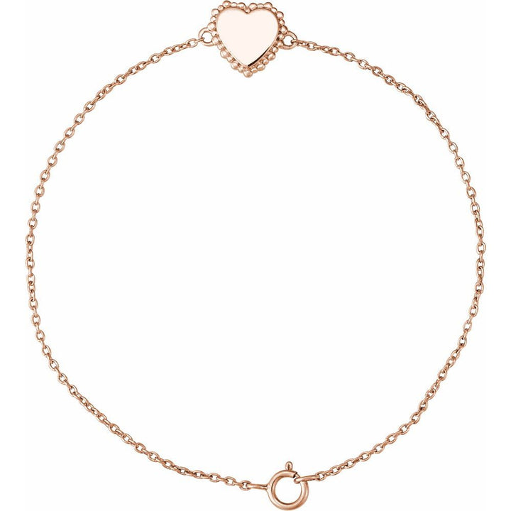 Personalized Heart Bracelet