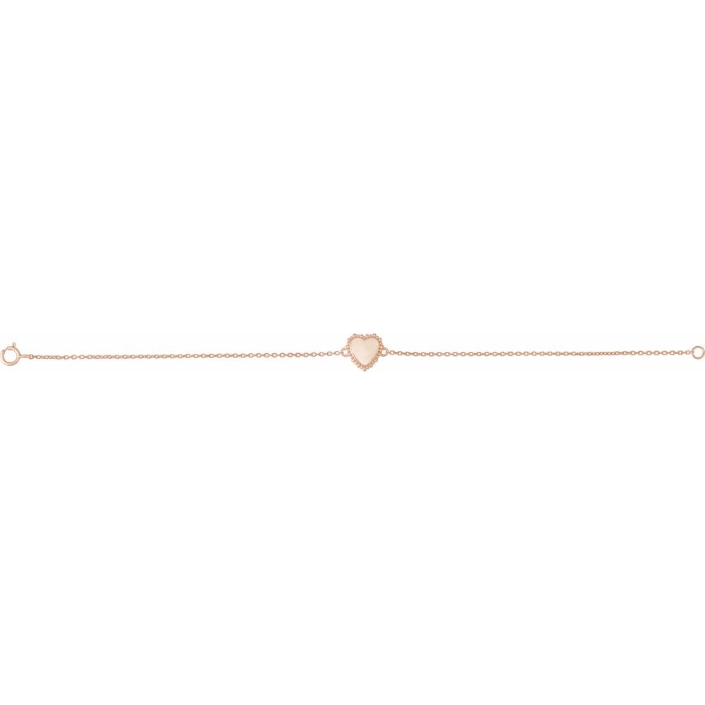 Personalized Heart Bracelet