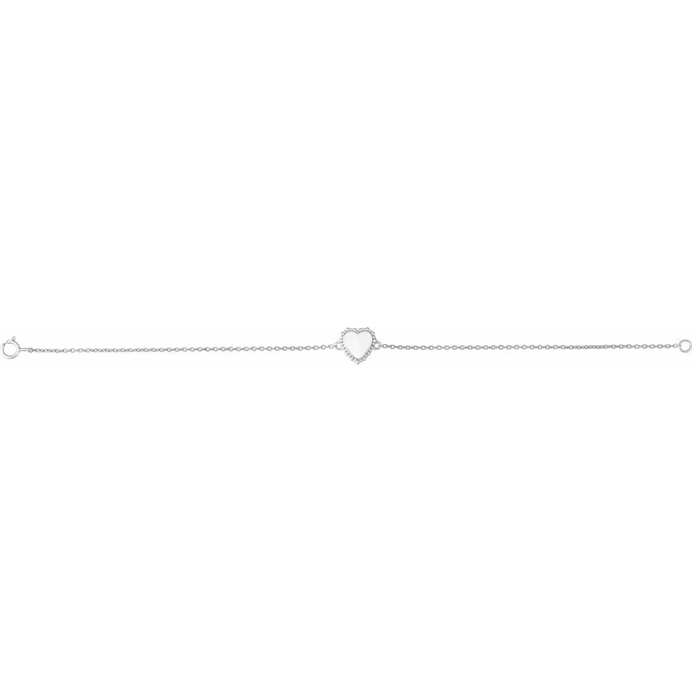 Personalized Heart Bracelet