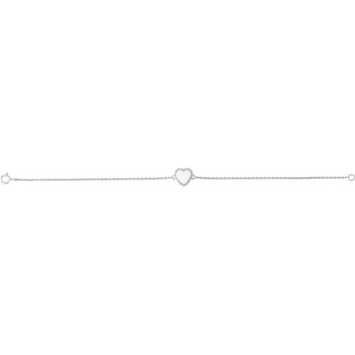 Personalized Heart Bracelet