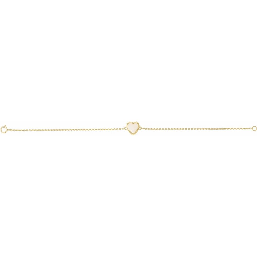 Personalized Heart Bracelet