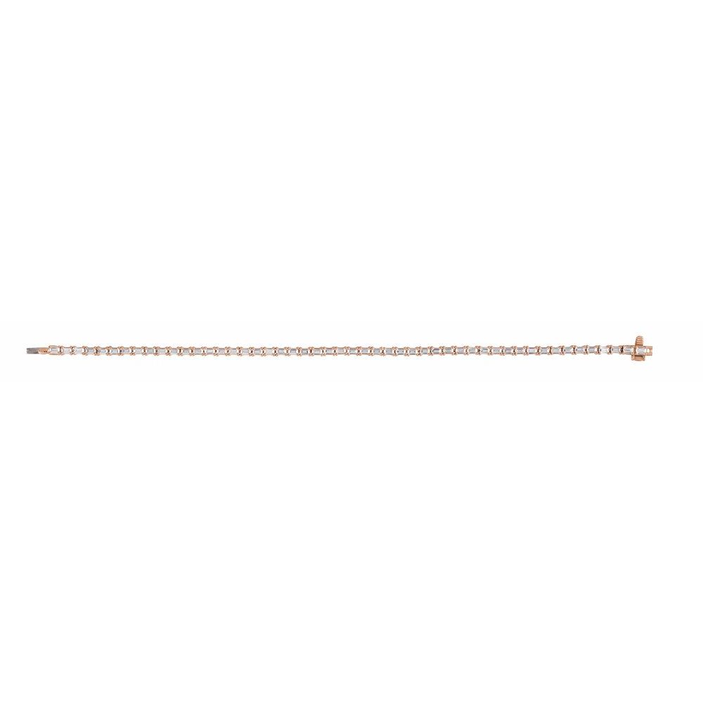 Emerald Cut Lab-Grown Diamond 5 CTW Line Bracelet