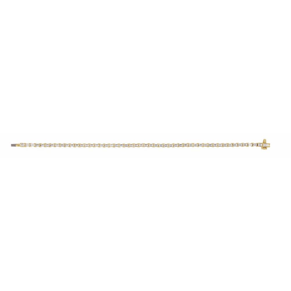 Emerald Cut Lab-Grown Diamond 5 CTW Line Bracelet