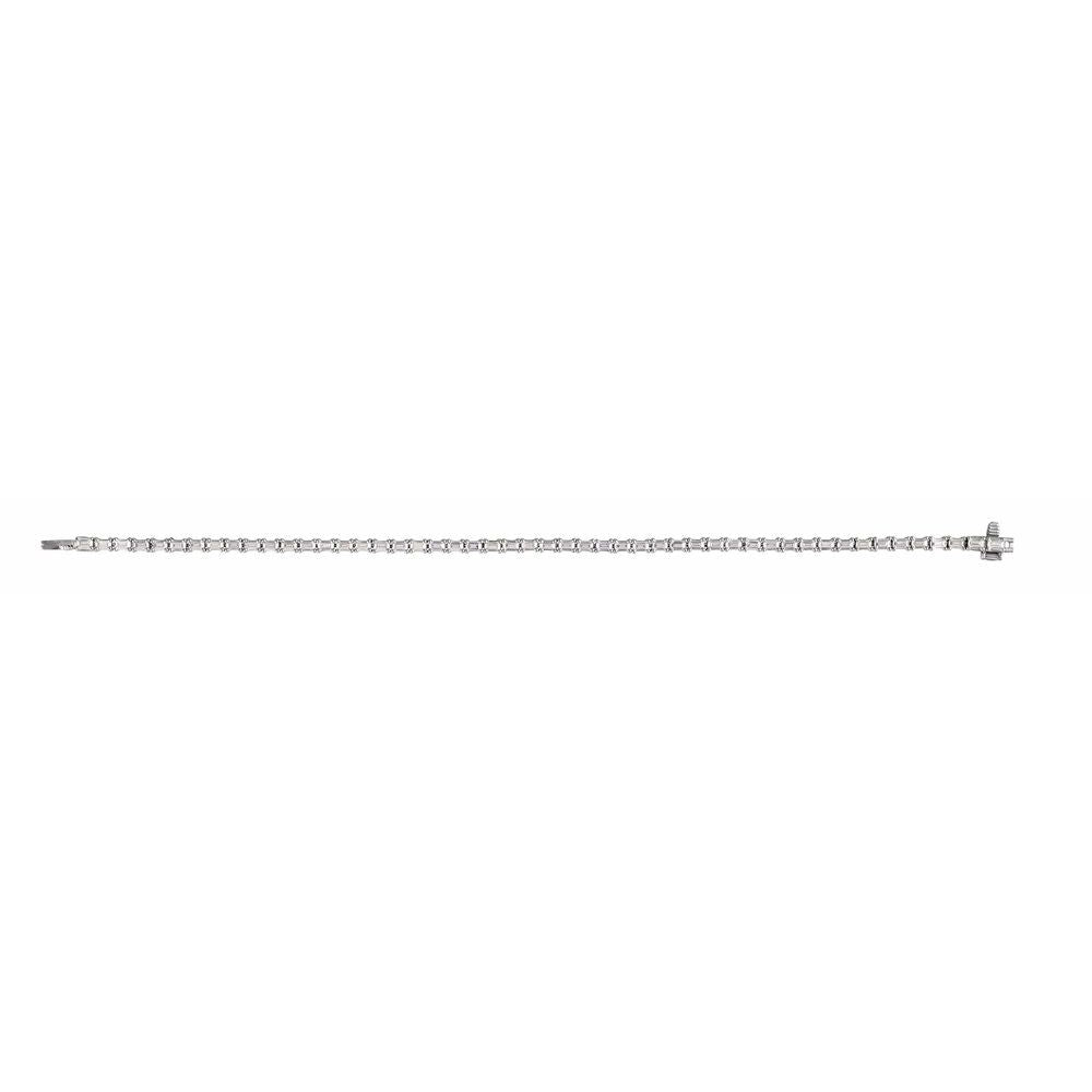Emerald Cut Lab-Grown Diamond 5 CTW Line Bracelet