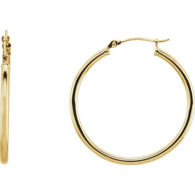 Tube Hoop Earrings