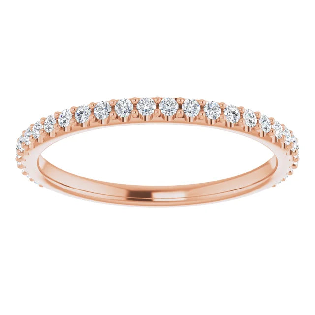 Lab-Grown Diamond Accented Wedding Band