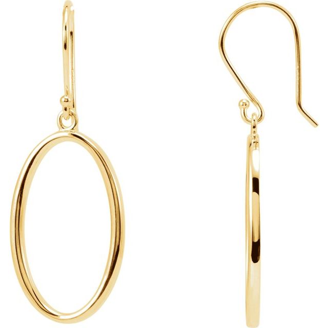 Oval Dangle Earrings