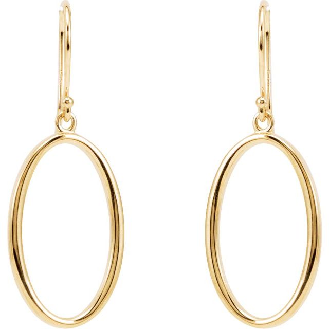 Oval Dangle Earrings