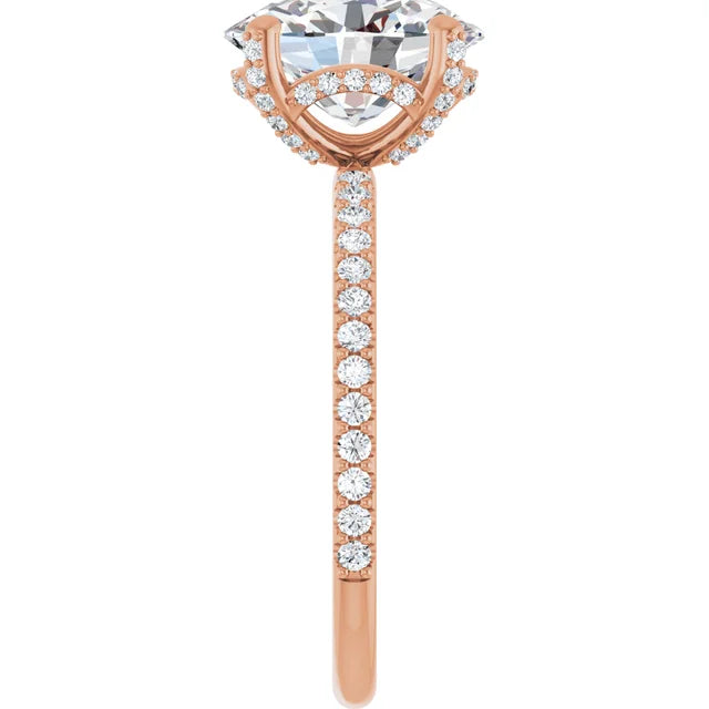 Oval 2.75 CTW Lab-Grown Diamond Accented Ring