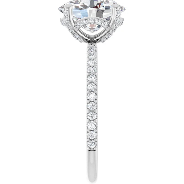 Oval 2.75 CTW Lab-Grown Diamond Accented Ring