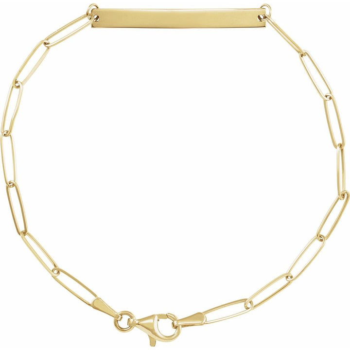 Paperclip Bar Chain Bracelet