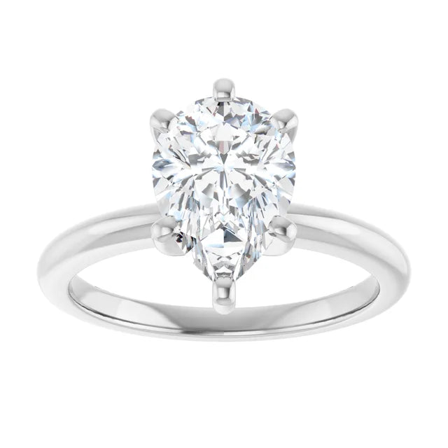 Classic Pear Solitaire ♦ 1.75 CT