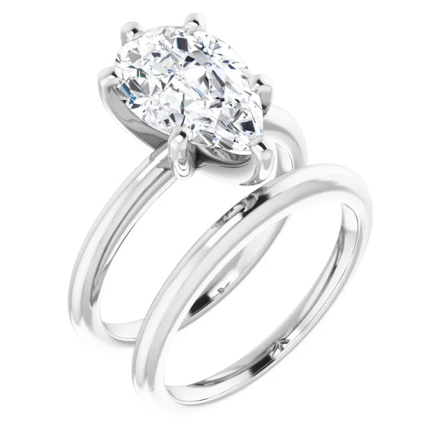 Classic Pear Solitaire ♦ 2.75 CT