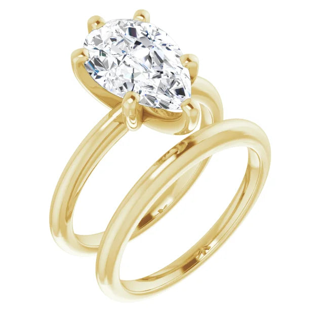 Classic Pear Solitaire ♦ 2.75 CT
