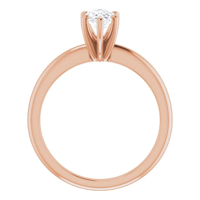 Classic Pear Solitaire ♦ 0.75 CT