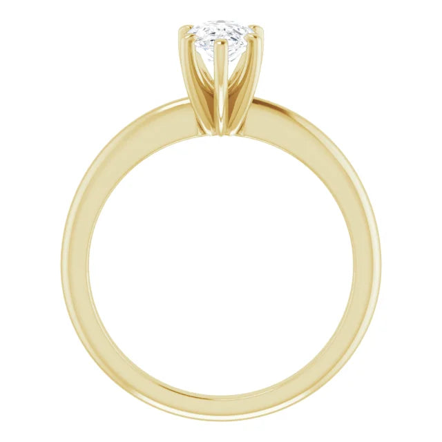Classic Pear Solitaire ♦ 0.75 CT