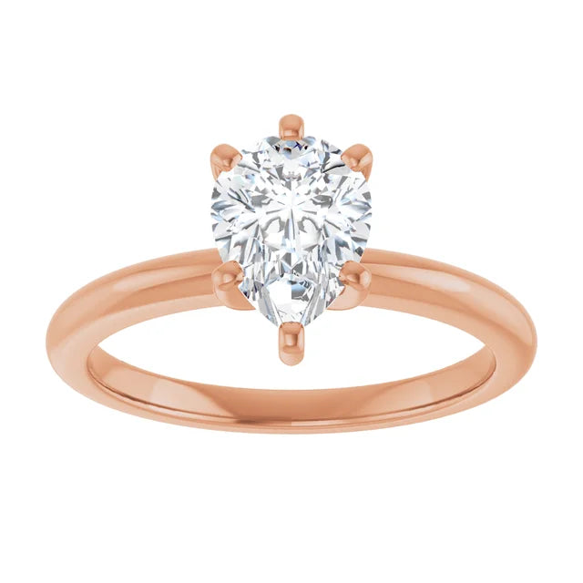 Classic Pear Solitaire ♦ 1.0 CT