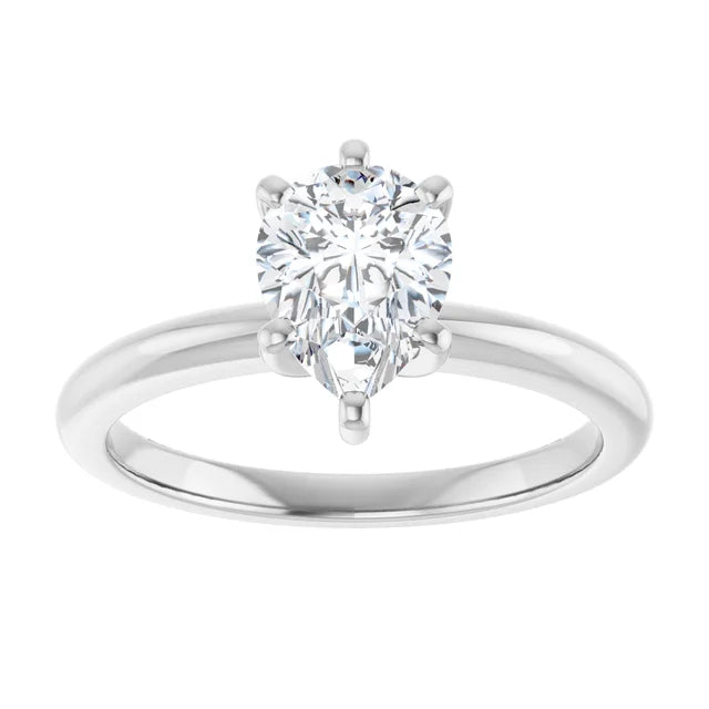 Classic Pear Solitaire ♦ 1.0 CT