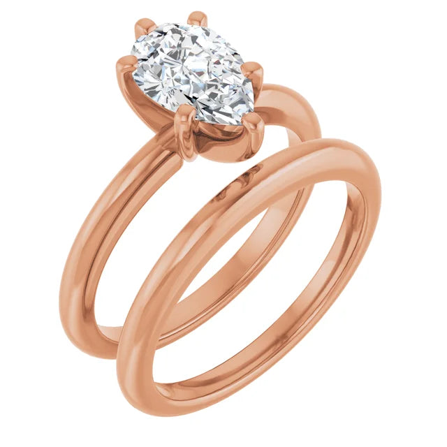 Classic Pear Solitaire ♦ 1.2 CT