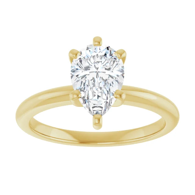 Classic Pear Solitaire ♦ 1.2 CT