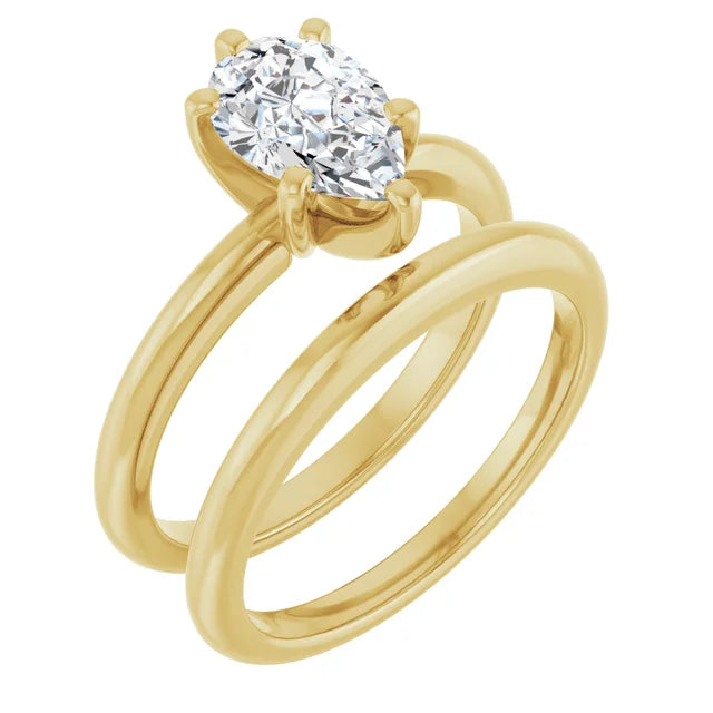 Classic Pear Solitaire ♦ 1.2 CT