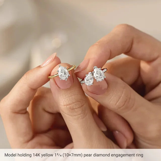 Classic Pear Solitaire ♦ 0.5 CT