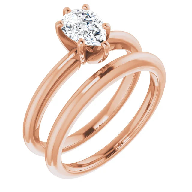 Classic Pear Solitaire ♦ 0.5 CT