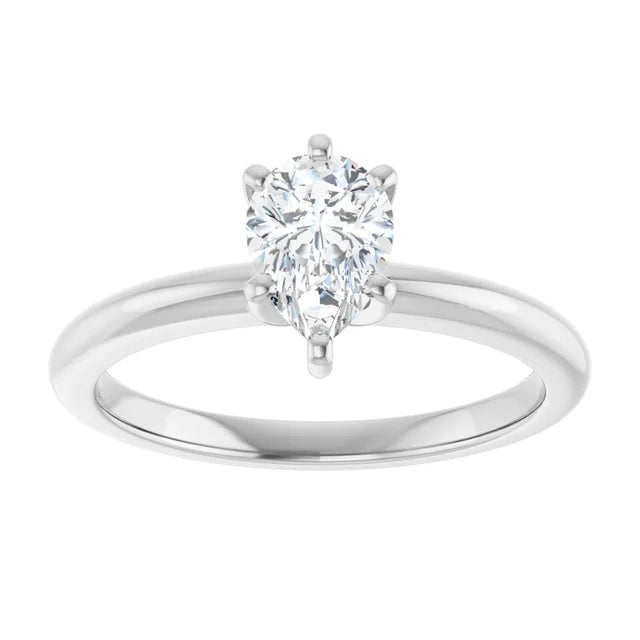 Classic Pear Solitaire ♦ 0.5 CT