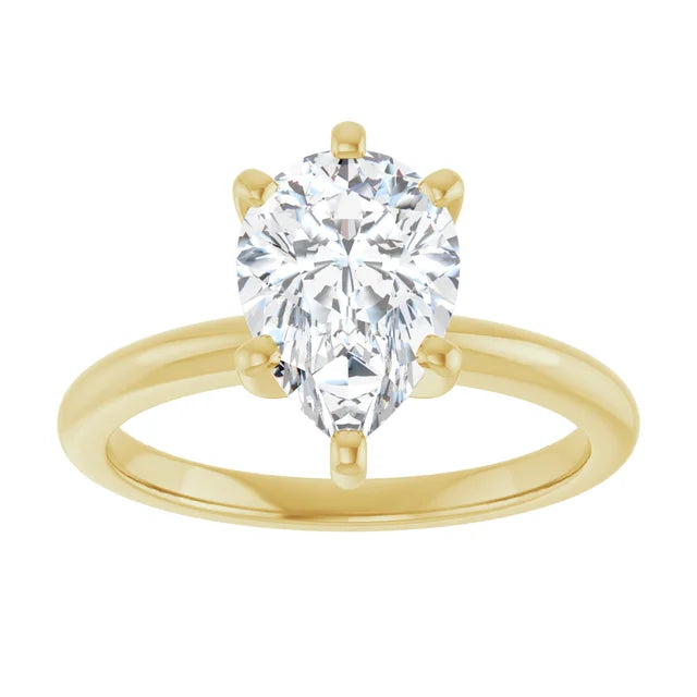 Classic Pear Solitaire ♦ 1.75 CT