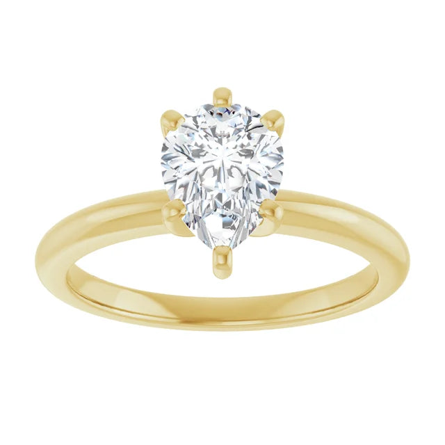 Classic Pear Solitaire ♦ 1.0 CT