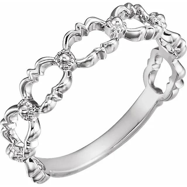 Quatrefoil Stackable Ring
