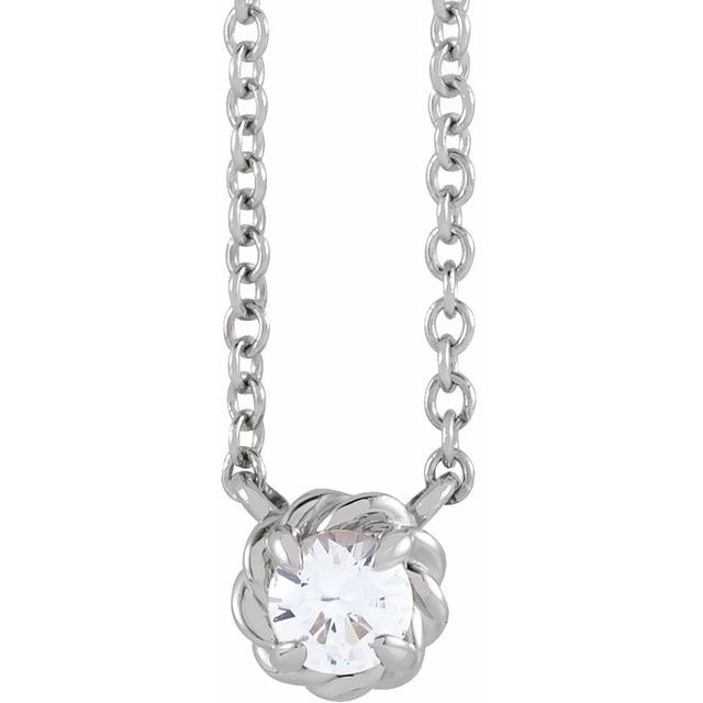 Natural Diamond Rose Necklace