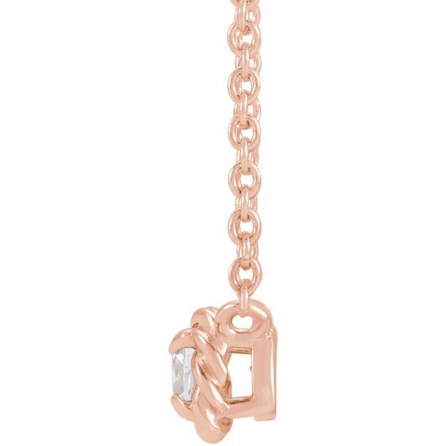 Natural Diamond Rose Necklace
