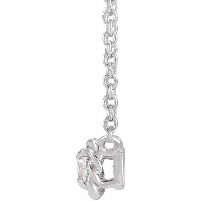Natural Diamond Rose Necklace