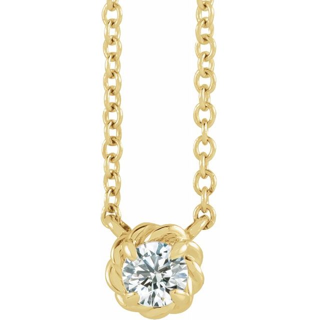 Natural Diamond Rose Necklace