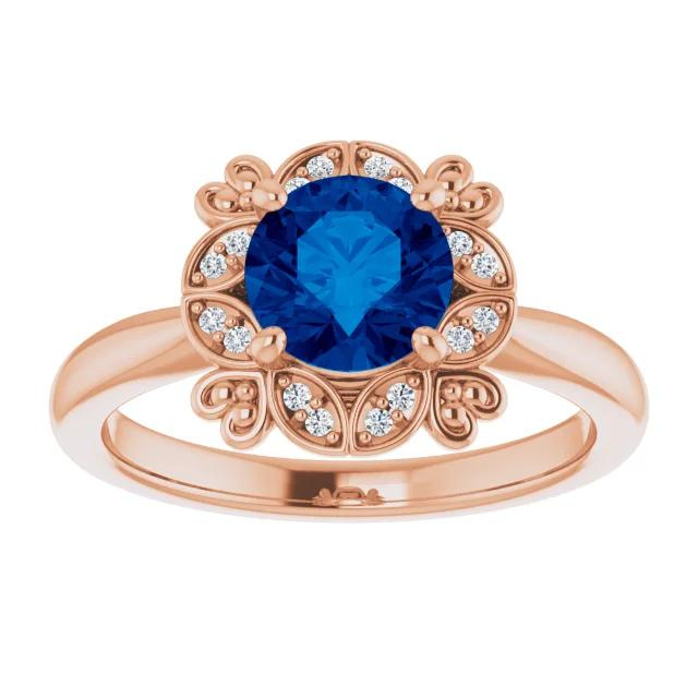Sapphire Accented Ring