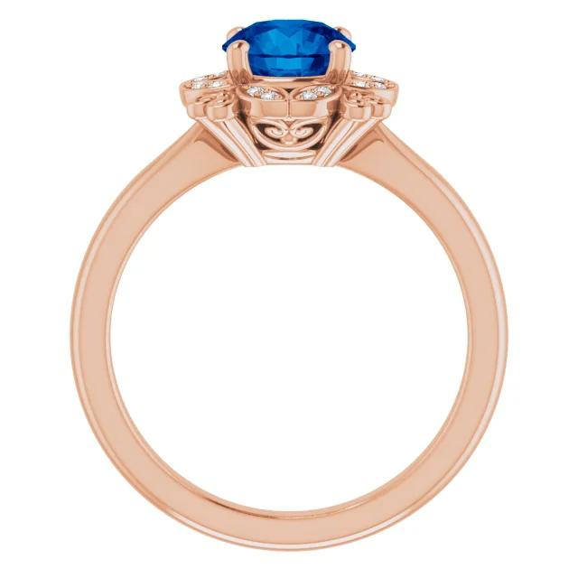 Sapphire Accented Ring