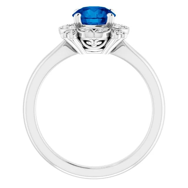 Sapphire Accented Ring