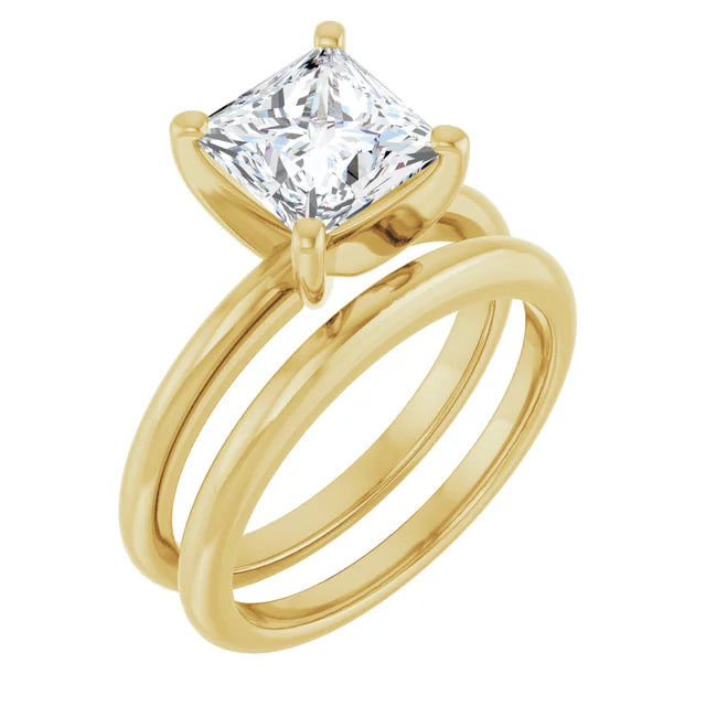 Classic Square Solitaire ♦ 2.15 CT
