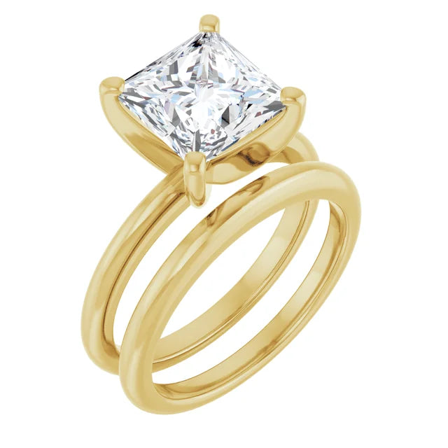 Classic Square Solitaire ♦ 3.5 CT
