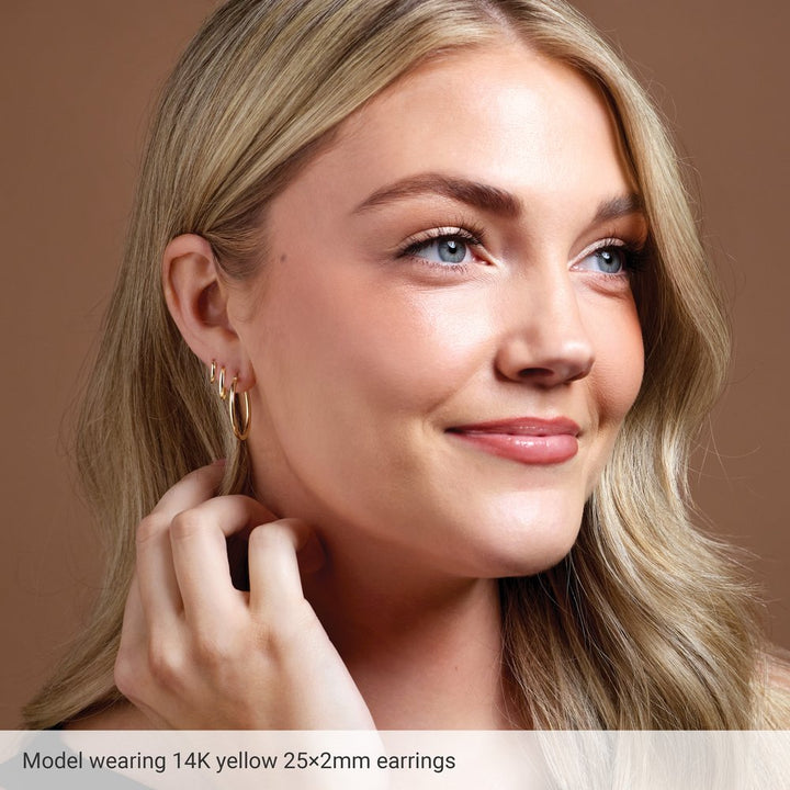 Tube Hoop Earrings