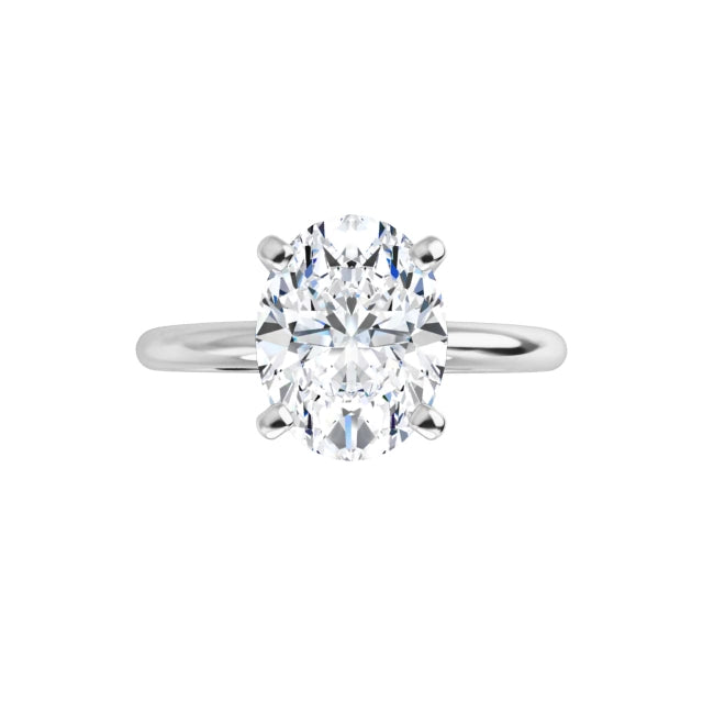 The Classic Solitaire Ring ◆ Oval 1.8 CT Center Stone