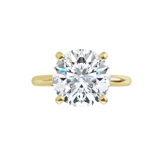 The Classic Solitaire Ring ◆ Round 2.75 CT Center Stone