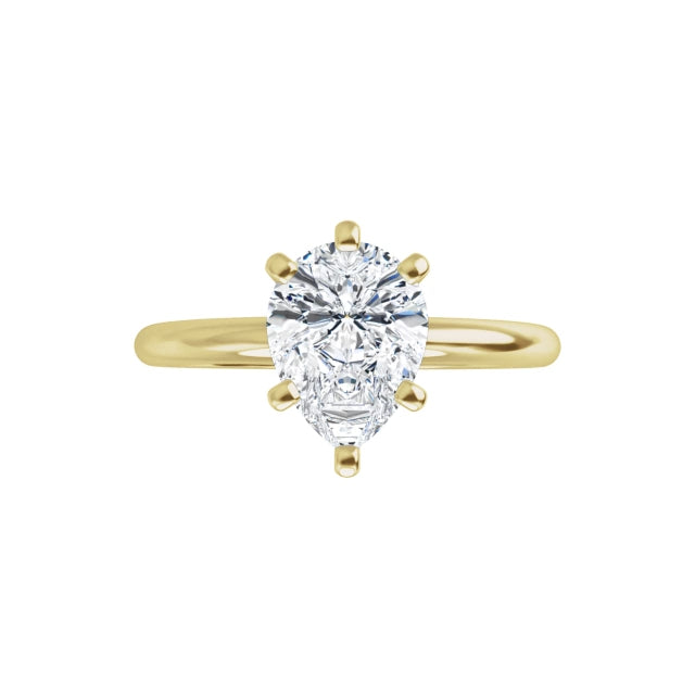 Classic Pear Solitaire ♦ 1.0 CT