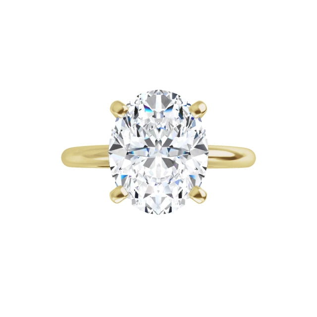 The Classic Solitaire Ring ◆ Oval 2.5 CT Center Stone